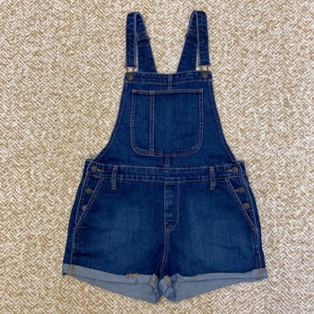 Women Old Navy Stretch Denim Shorts Overall EEUC
